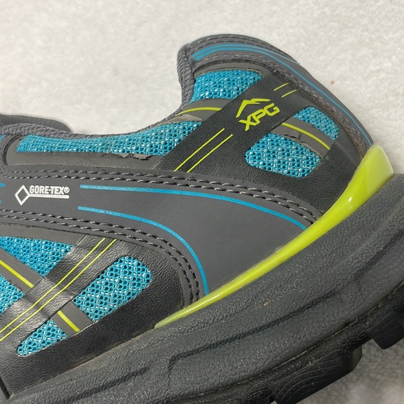 Cabelas XPG Goretex Blue Gray Outdoor Hiking Shoes Vibram Soles Womens size 7 - Picture 12 of 12